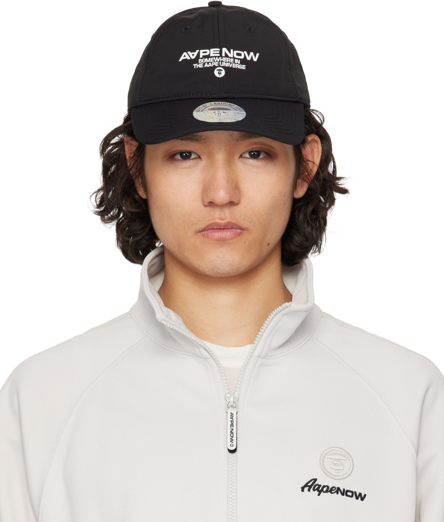 Korkki AAPE by A Bathing Ape AAPE by A Bathing Ape 'AAPE Now' Moonface Logo Cap Musta | AAPCPM5255XXOBKX, 0