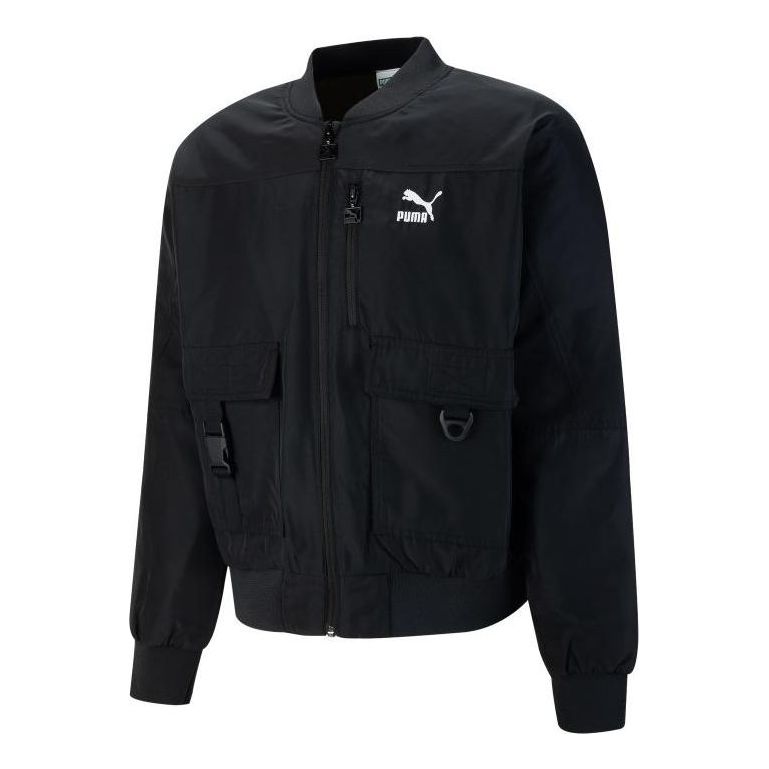 Bomber-takki Puma T7 Shiny Bomber Jacket Musta | 535584-01
