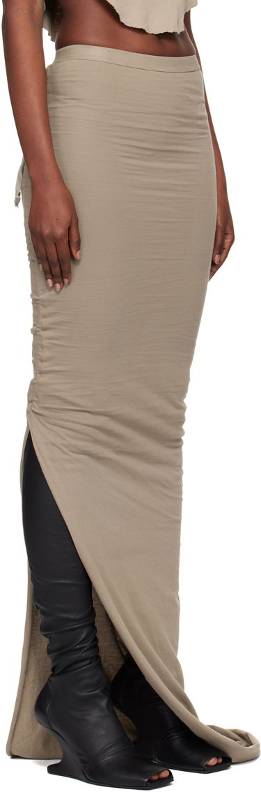 Hame Rick Owens Rick Owens DRKSHDW Concordians Soft Edfu Maxi Skirt Beige | DS02E7337 RN, 1