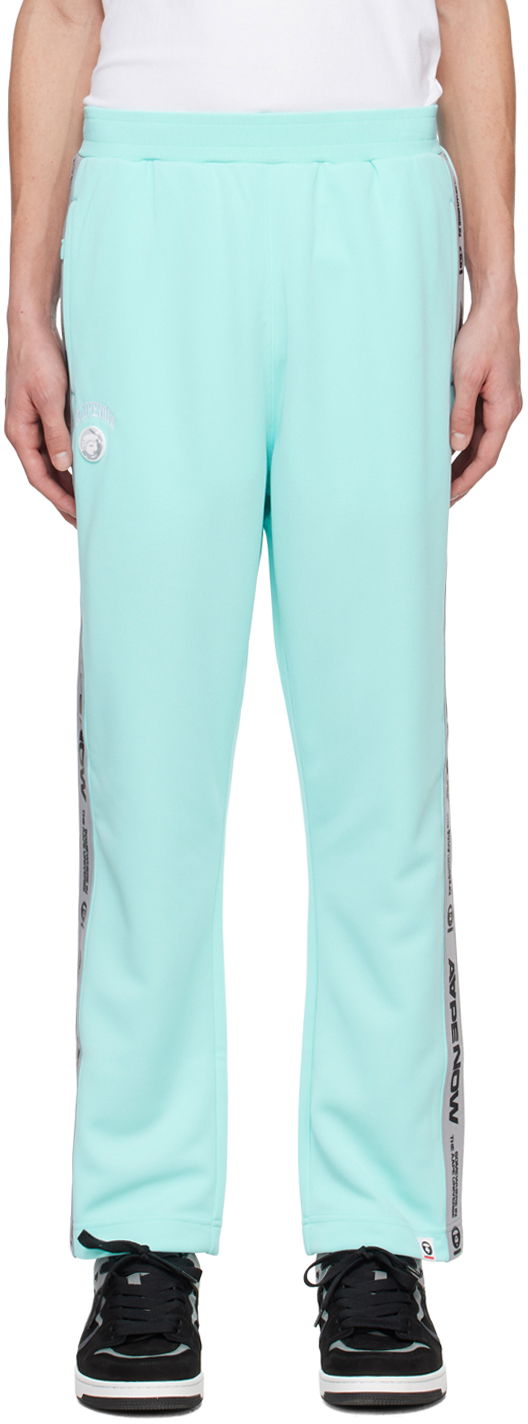 Verryttelyhousut AAPE by A Bathing Ape AAPE by A Bathing Ape Stripe Sweatpants Turkoosi | AAPPTMA672XXMBLR