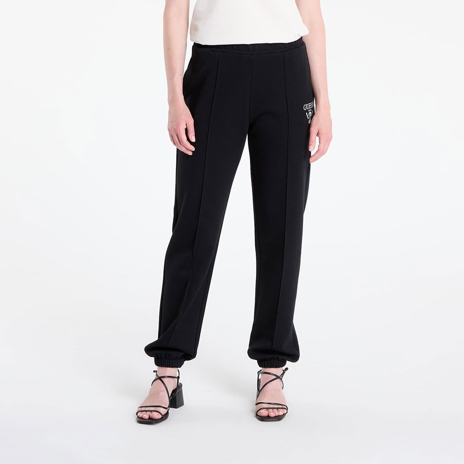Verryttelyhousut GUESS GUESS Roberta Cuff Long Pants Musta | V5RB13KC3D2-FJ8N, 0