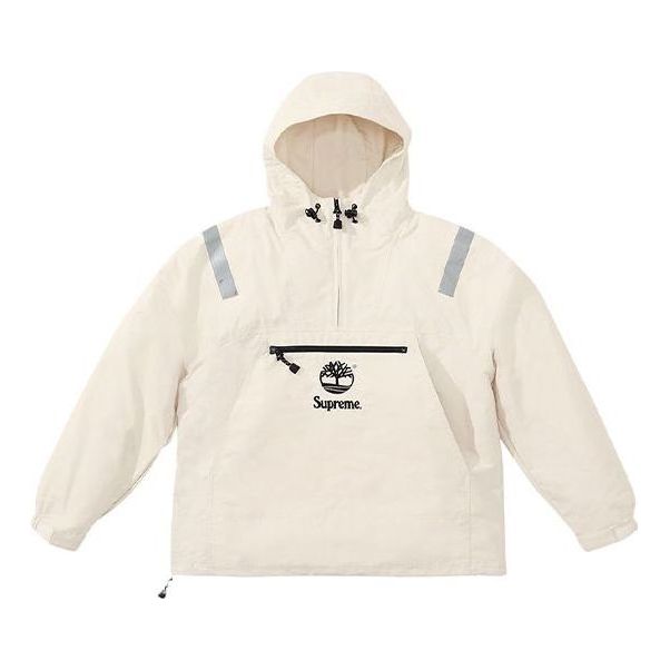 Tuulitakki Supreme Reflective Taping Anorak by Timberland Beige | SUP-SS21-710