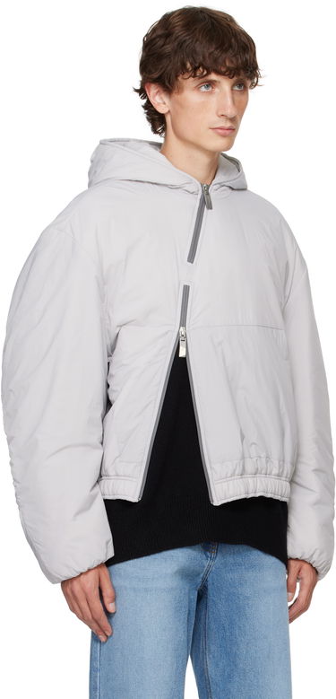 Puffer takki ADER ERROR Asymmetric Zip Puffer Jacket Harmaa | BN01FWJK1302GR, 1
