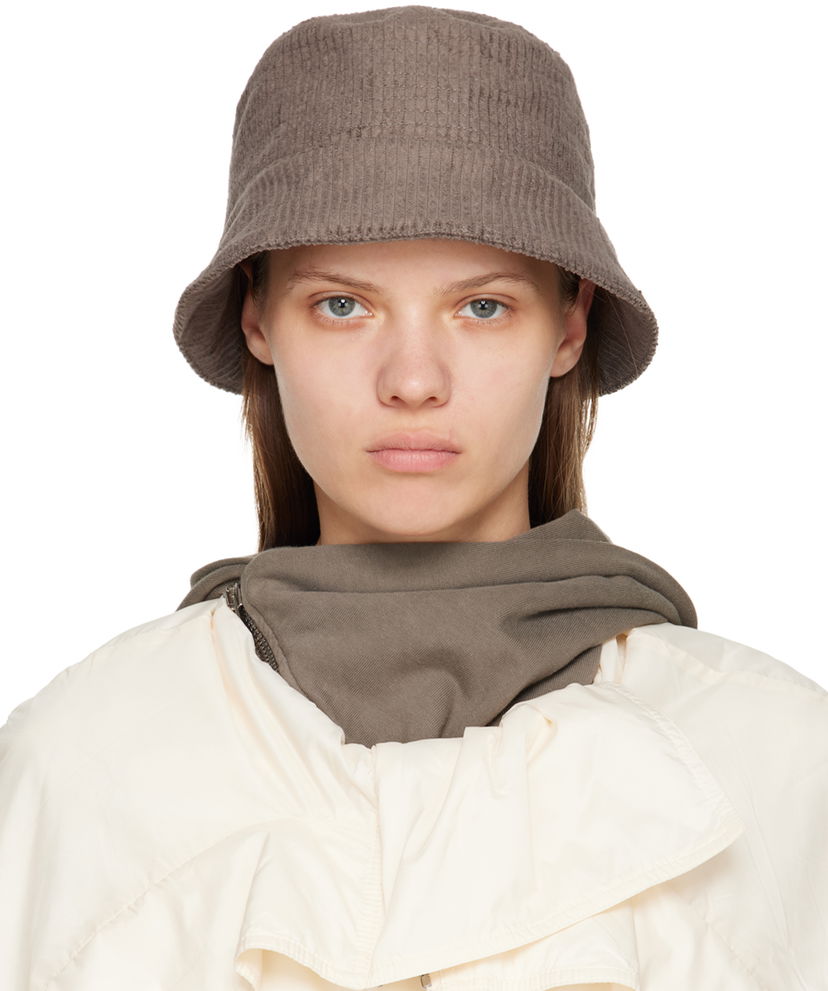 Hattu Rick Owens Corduroy Bucket Hat Harmaa | DA02B4475 HC