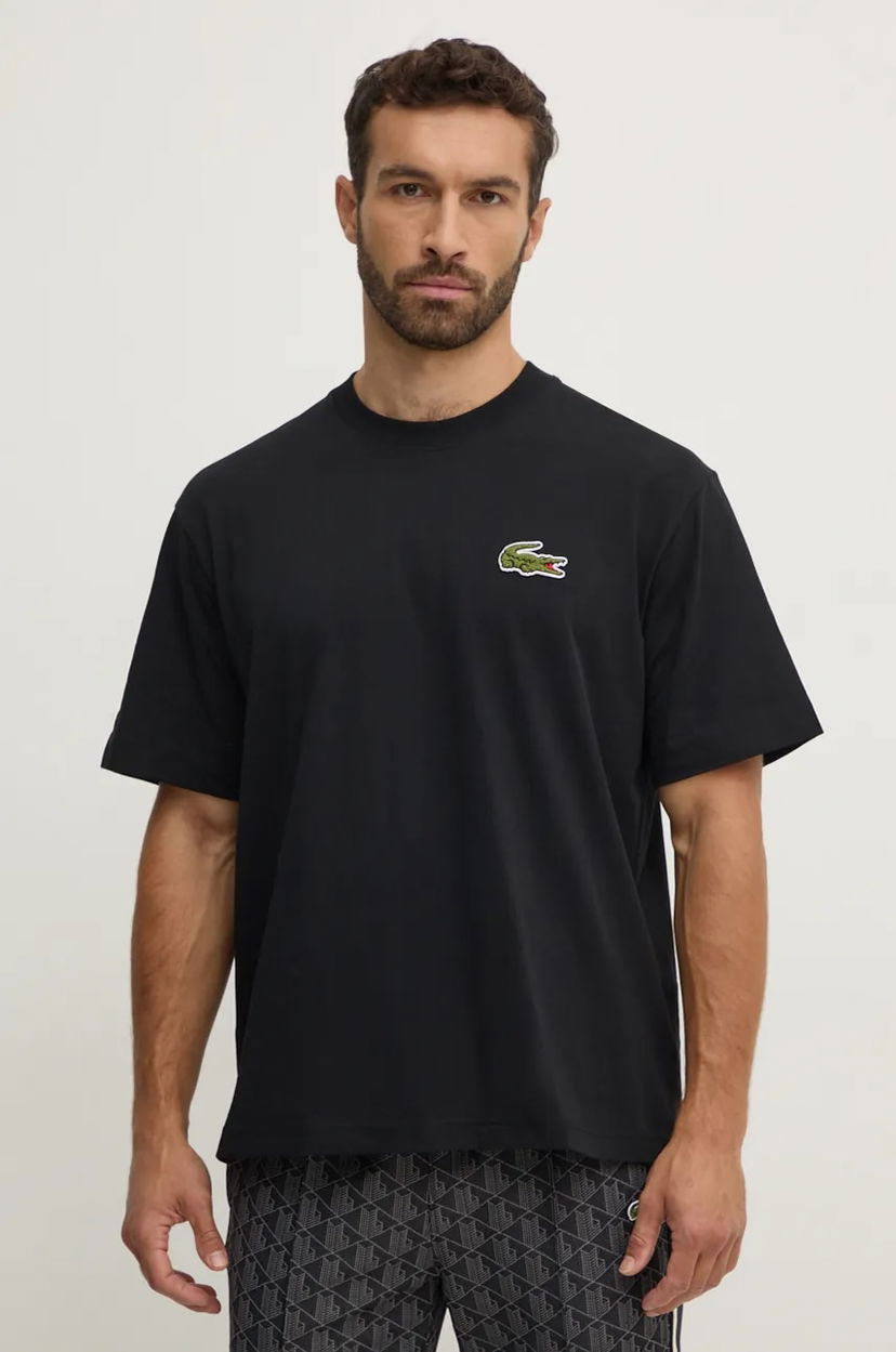 T-paita Lacoste Lacoste TH2745 T-Shirt Musta | TH2745