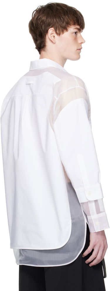 Paita Jean Paul Gaultier Jean Paul Gaultier 'The Petit Grand' Double Layered Shirt Valkoinen | 25/03-U-ST035-C075-01, 2
