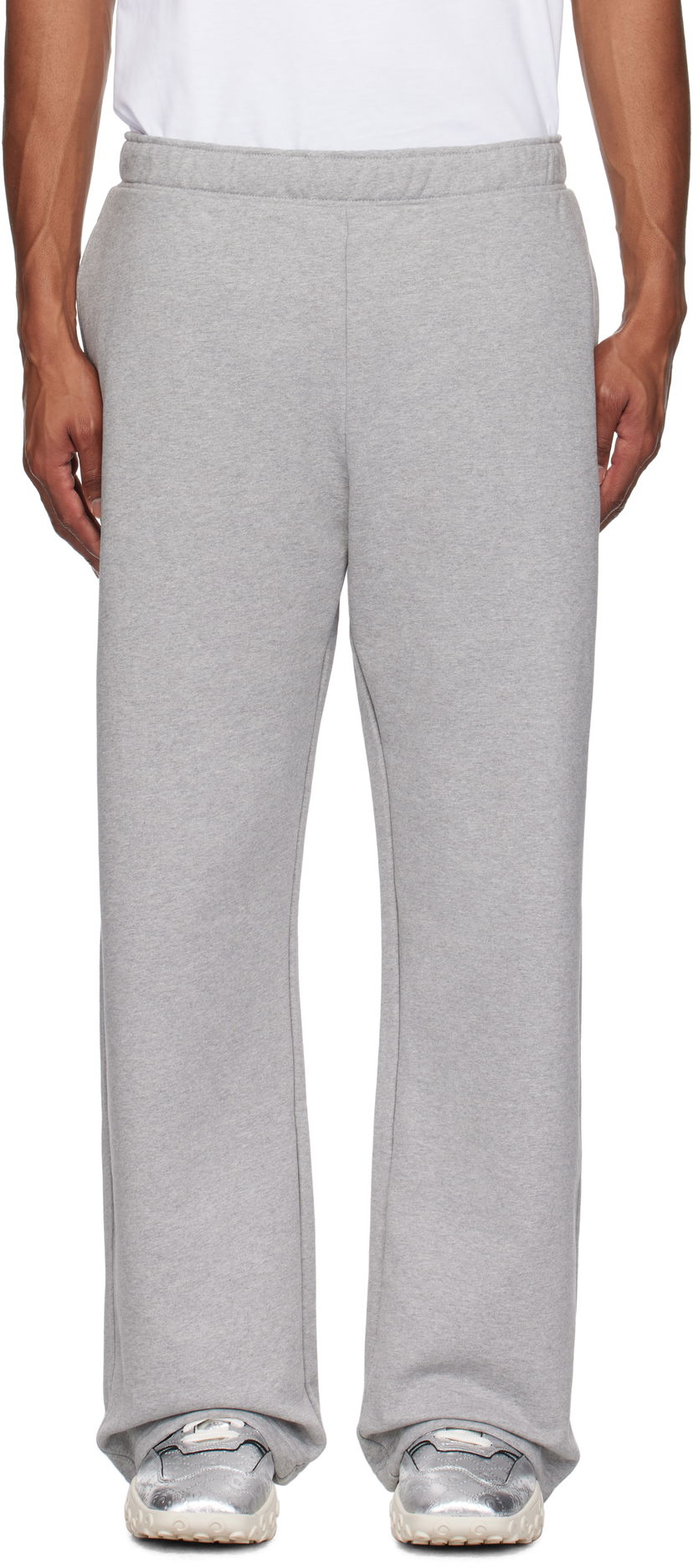 Verryttelyhousut Marine Serre Moon Logo Fleece Sweatpants Harmaa | UPA052A CJER0013