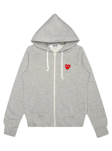 Huppari Comme des Garçons PLAY Zip Up Hoodie Harmaa | AZ T167 051 1