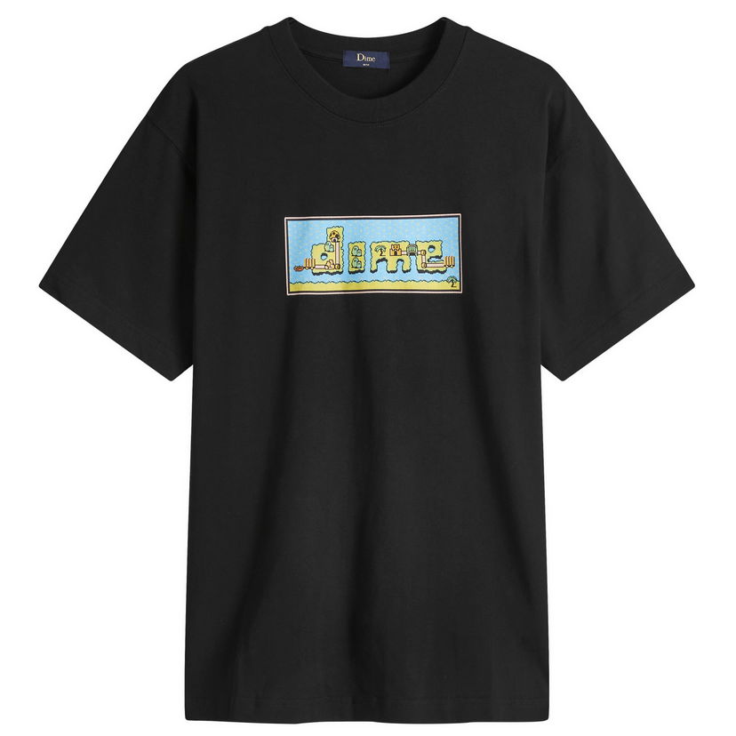 T-paita Dime World Graphic T-Shirt Musta | DIMEHO2460BLK