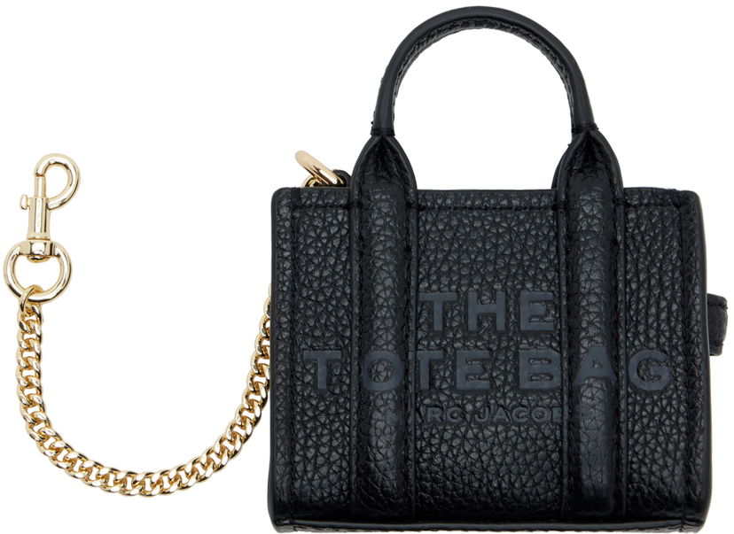 Avaimenperät Marc Jacobs Marc Jacobs The Nano Tote Bag Charm Keychain Musta | 2F3SCP005S07