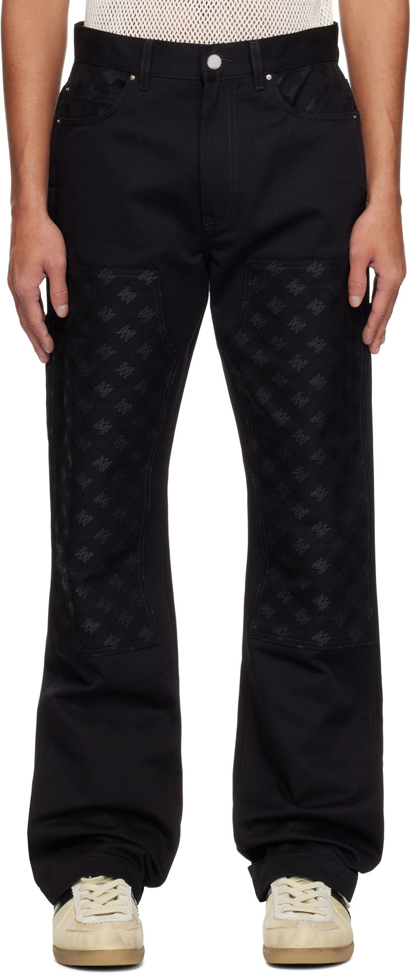 Jeans AMIRI AMIRI MA Quad Jacquard Carpenter Jeans Musta | AMPACR1001