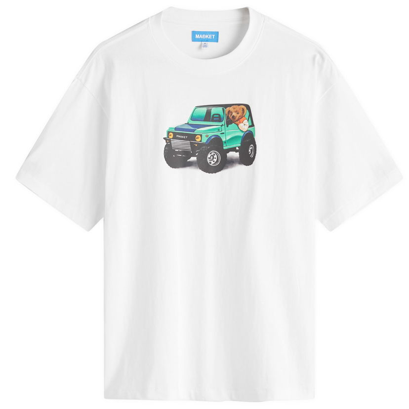 T-paita MARKET 4X4 Bear Graphic Tee Valkoinen | 399002189-WHT
