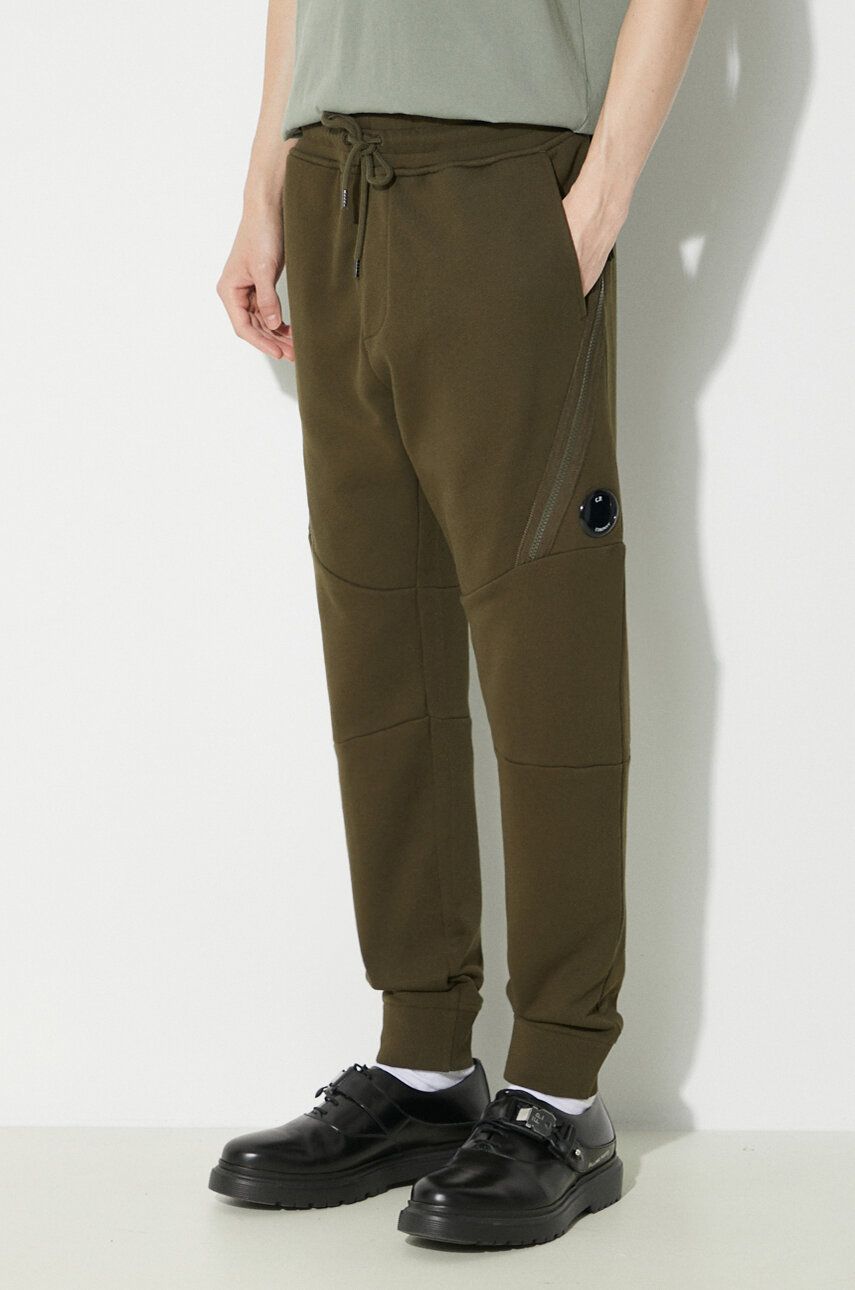Verryttelyhousut C.P. Company Diagonal Raised Fleece Sweatpants Vihreä | 16CMSP084A005086W, 0