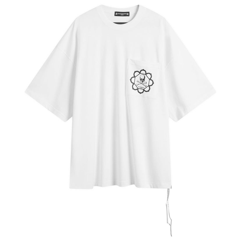 T-paita Mastermind WORLD Skull Graphic Pocket Short Sleeve T-Shirt Valkoinen | MW25S15-TS067-012
