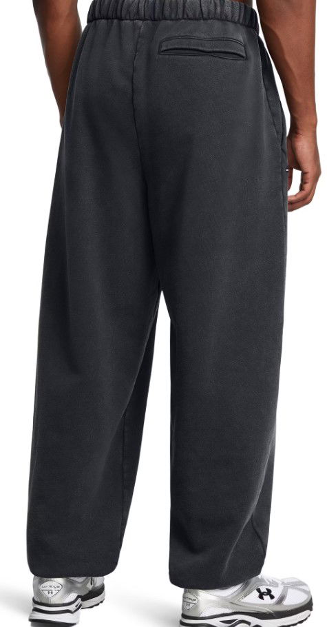 Verryttelyhousut Under Armour Heavyweight Fleece Wash Oversized Pants Musta | 1386554-001