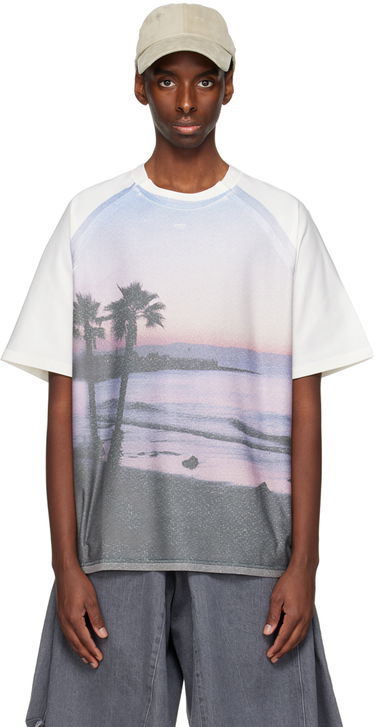 T-paita ADER ERROR Palm Tree Graphic T-Shirt Valkoinen | BN01SSTS0106PP, 0