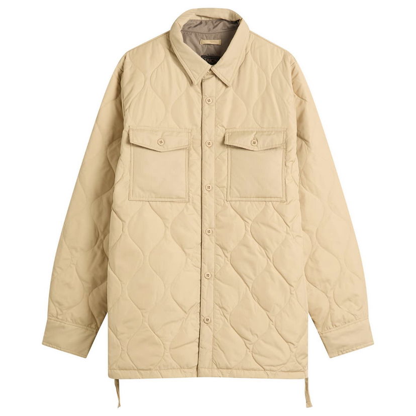 Paita TAION Military Quilted Down Shirt Beige | TAION-109SHML-1-CRE