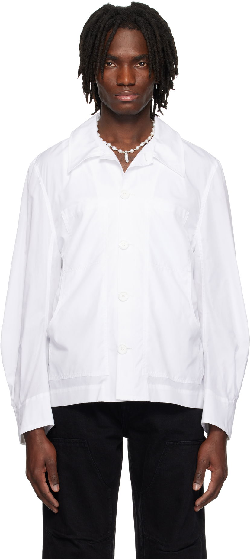 Paita Simone Rocha Simone Rocha Workwear Shirt Valkoinen | 5350D 1025