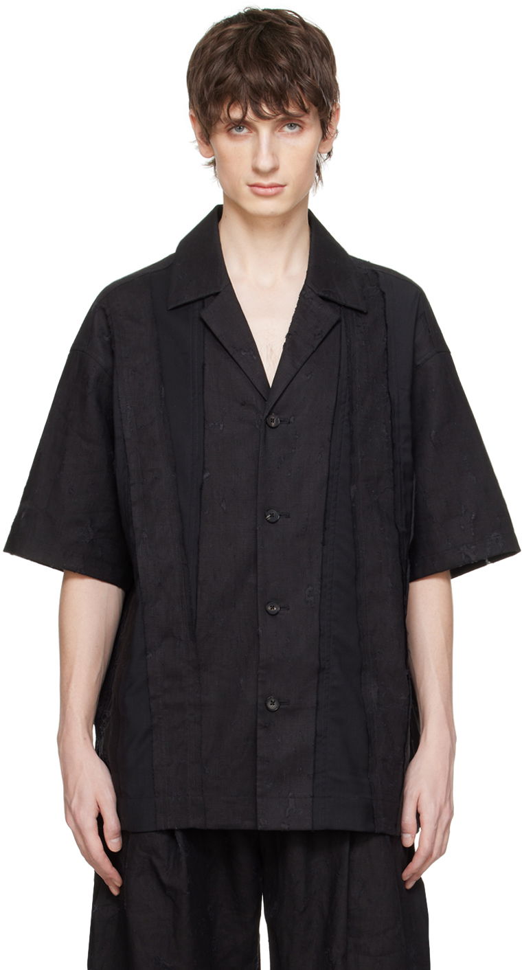 Paita Feng Chen Wang Feng Chen Wang Distressed Shirt Musta | FMS17SR10