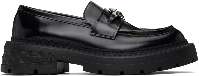 Kengänhoito Jimmy Choo Jimmy Choo Marlow Diamond Platform Loafers Musta | MARLOW DIAMOND/F HKB