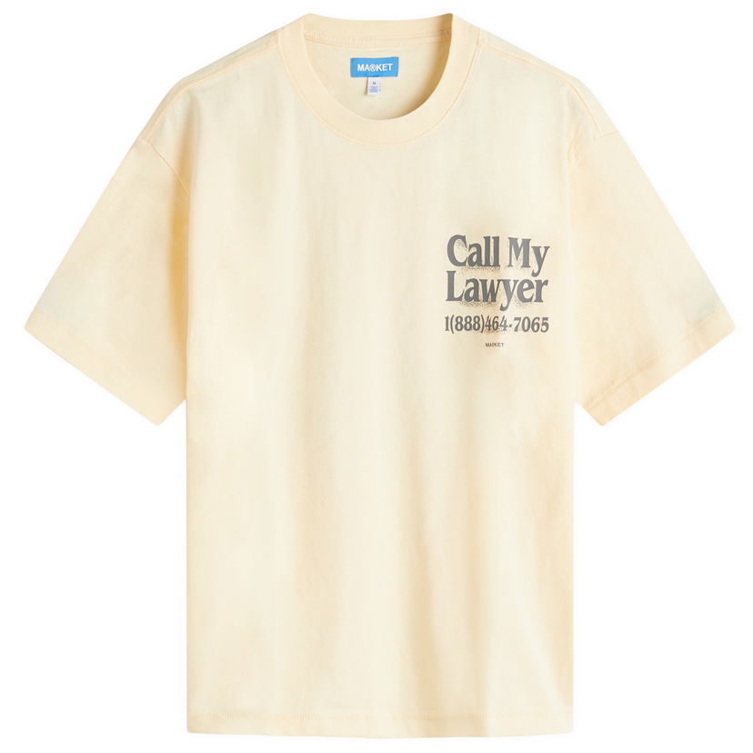 T-paita MARKET Call My Lawyer 3D T-Shirt, Size Large Keltainen | 399002164-CRE