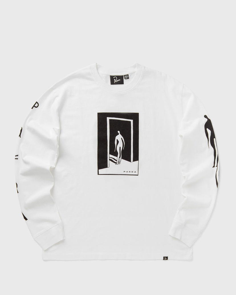 T-paita By Parra Hotel Graphic Long Sleeve T-Shirt Valkoinen | 54220
