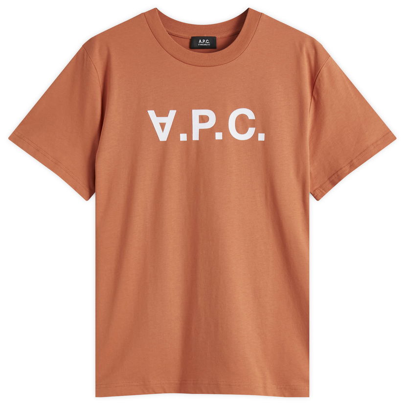 T-paita A.P.C. A.P.C. Men's VPC Logo T-Shirt, Size Small Oranssi | COHBM-M26384-GLA