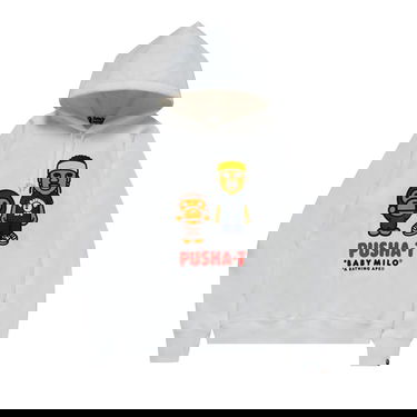Huppari BAPE x Pusha-T Baby Milo Hoodie Valkoinen | 2F73 114 918 WHITE, 1