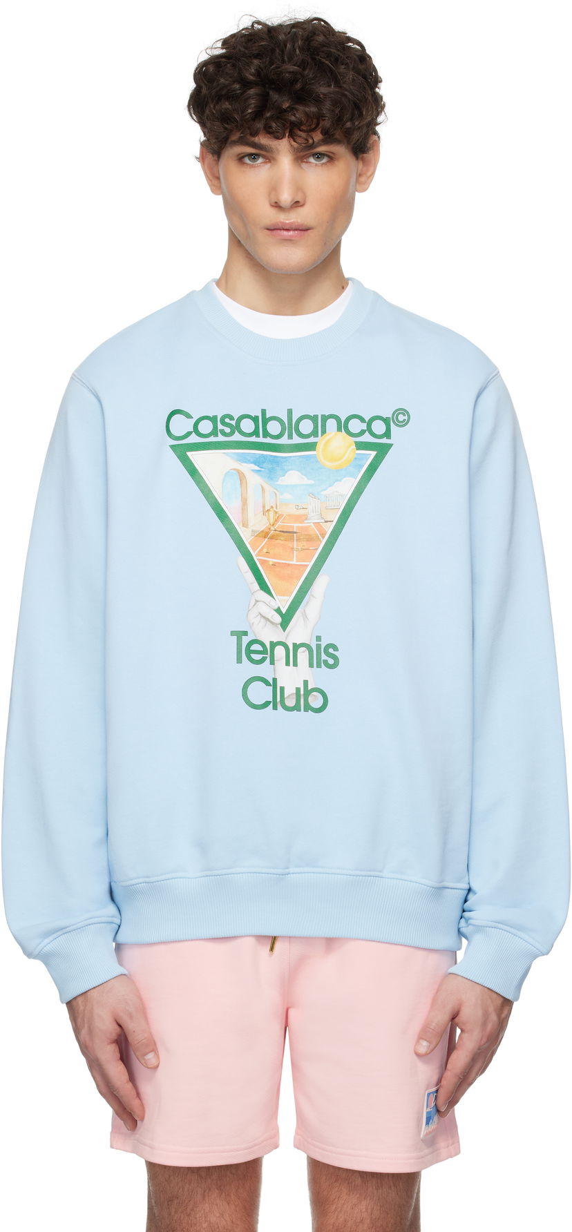 Huppari Casablanca Tennis Icon Sweatshirt Sininen | U-MPS25-JTP-293-03