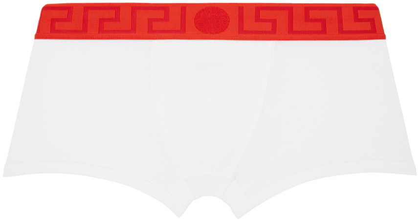 Nyrkkeilijät Versace Greca Border Boxers Valkoinen | AU10026_1A10011, 0