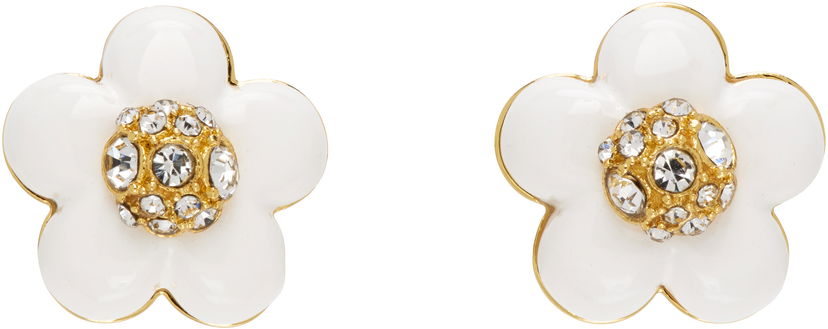 Korvakorut Marc Jacobs Marc Jacobs 'The Daisy Stud' Crystal Earrings Valkoinen | 2P5JBR001J52