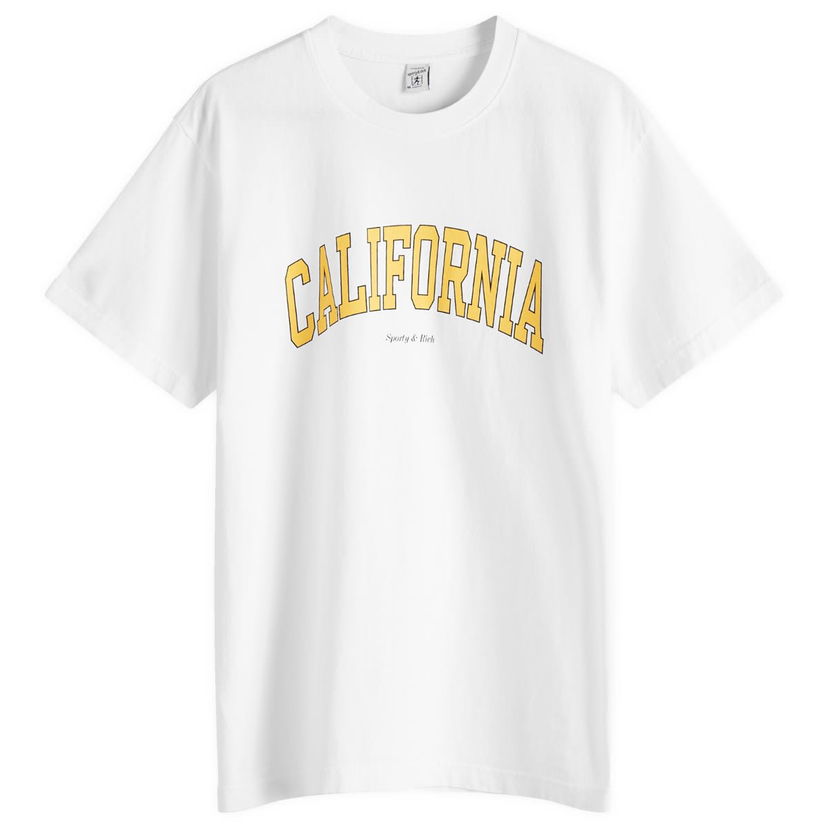T-paita Sporty & Rich Sporty & Rich California T-Shirt Valkoinen | TO043508501WH01-WHT