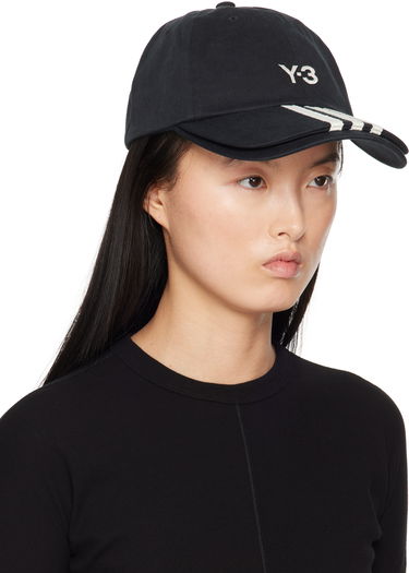 Korkki Y-3 Y-3 3-Stripes Baseball Cap Musta | JN7183, 3