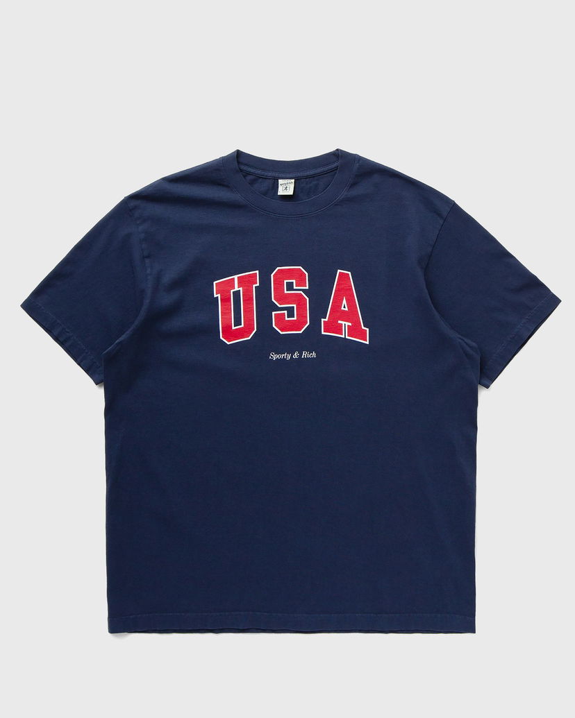T-paita Sporty & Rich USA Tee Shortsleeves Tummansininen | TO043503643BL32