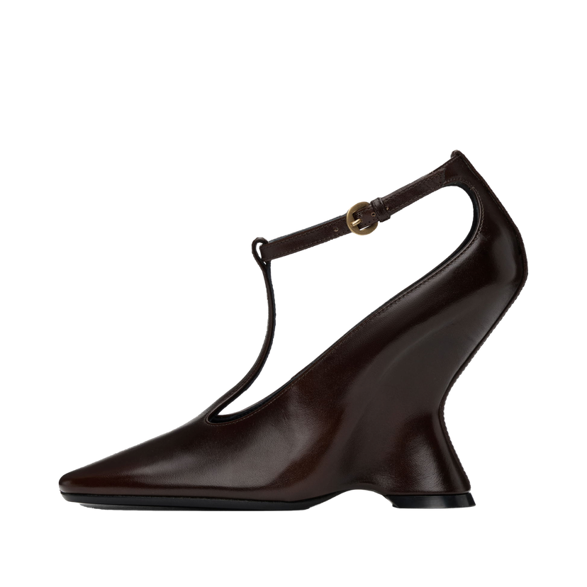 Tennarit ja kengät Dries Van Noten Leather Wedge Mary Jane Heels Ruskea | WS242-1414-103
