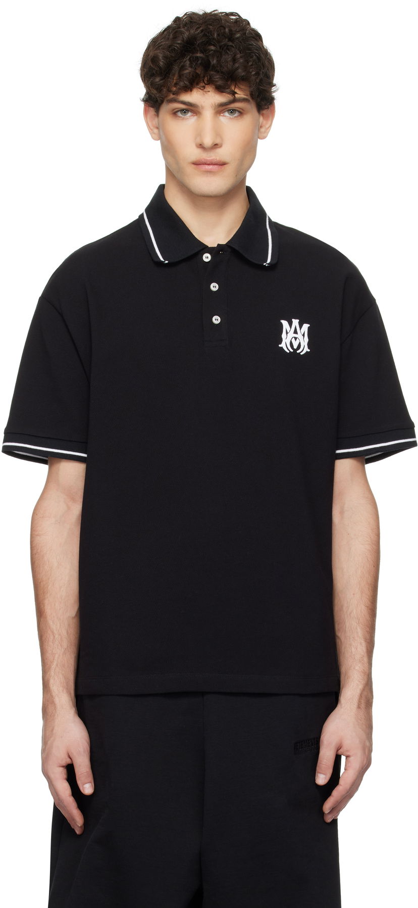 Poolopaita AMIRI AMIRI MA Core Logo Polo Musta | AMJYPO1009