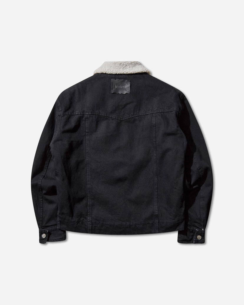 Takit Aries Sherpa Denim Car Coat Musta | AR7120004 Black