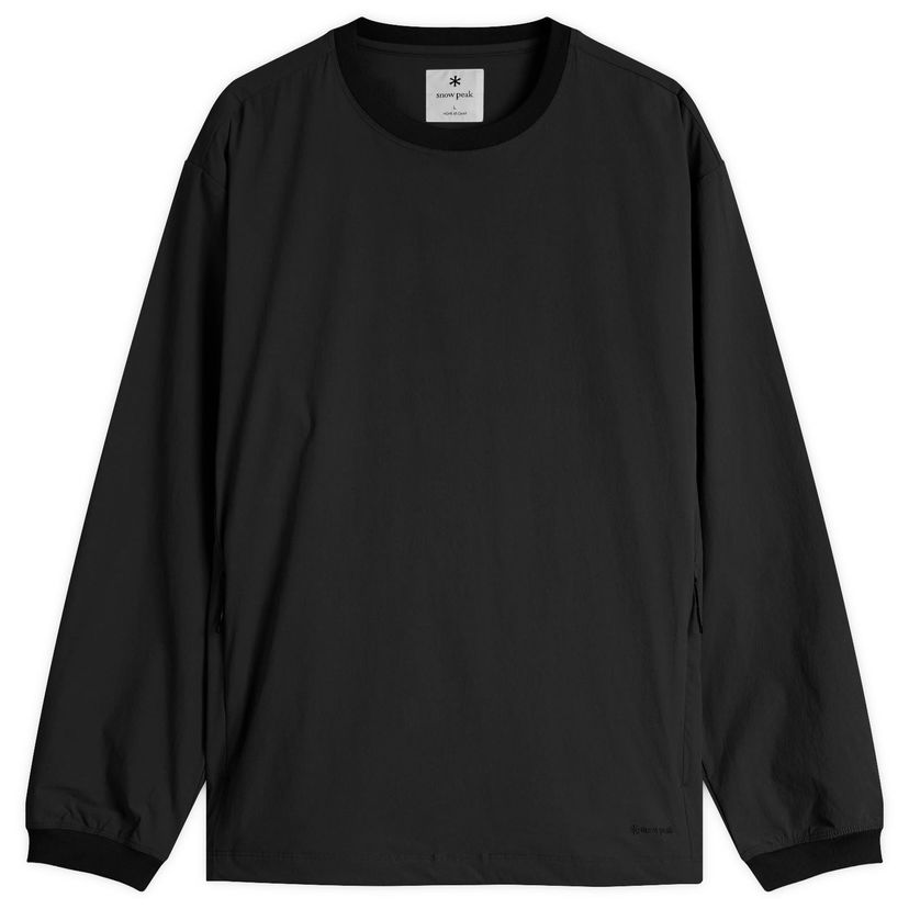 Villapaita Snow Peak Snow Peak Active Comfort Pullover, Size Large Musta | JK-25SU007-BK