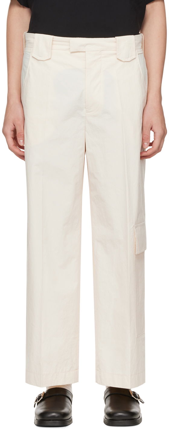 Housut Nanushka Casual Wide Leg Trousers Valkoinen | NM22PFPA01172