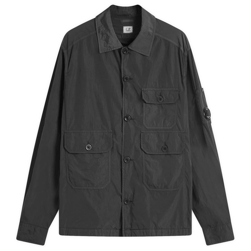Paita C.P. Company C.P. Company Chrome-R Overshirt, Size Large Musta | 18CMOS013A-005904G-999