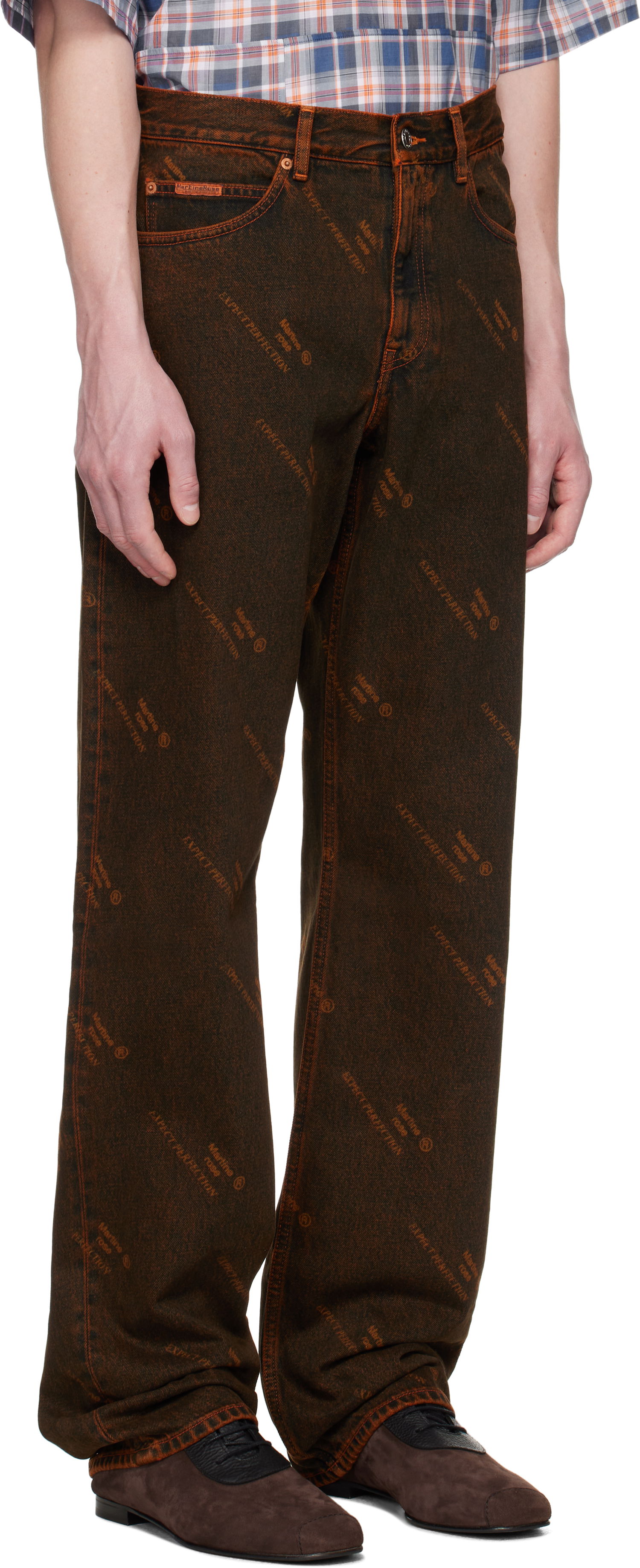Jeans Martine Rose Martine Rose Relaxed Fit Jeans Ruskea | 229WD06204, 1