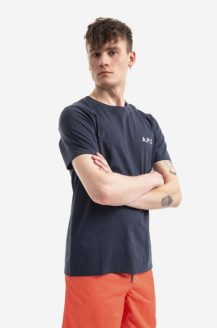 T-paita A.P.C. T-Shirt with print Sininen | COETL.H26053