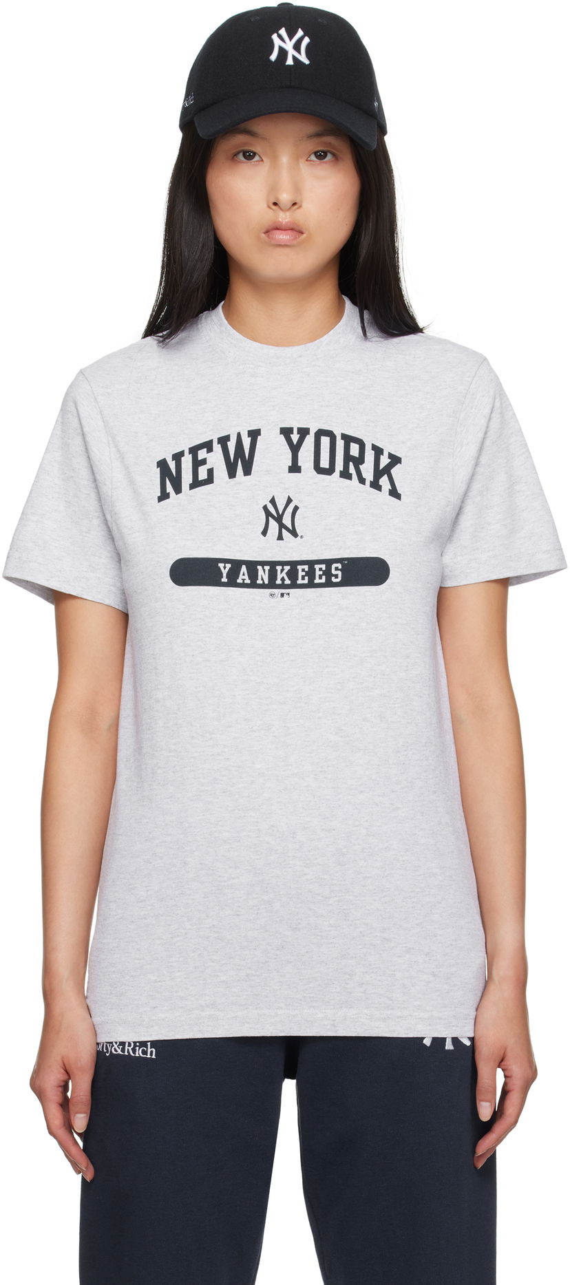 T-paita Sporty & Rich '47 Edition Yankees League Edition T-shirt Harmaa | TO043505634GY03