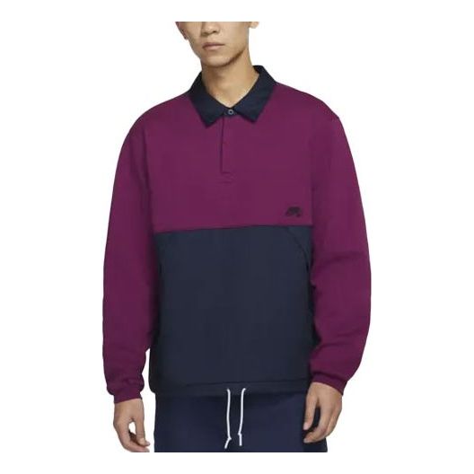 Poolopaita Nike Colorblock Fleece Polo Violetti | DJ6082-610, 0