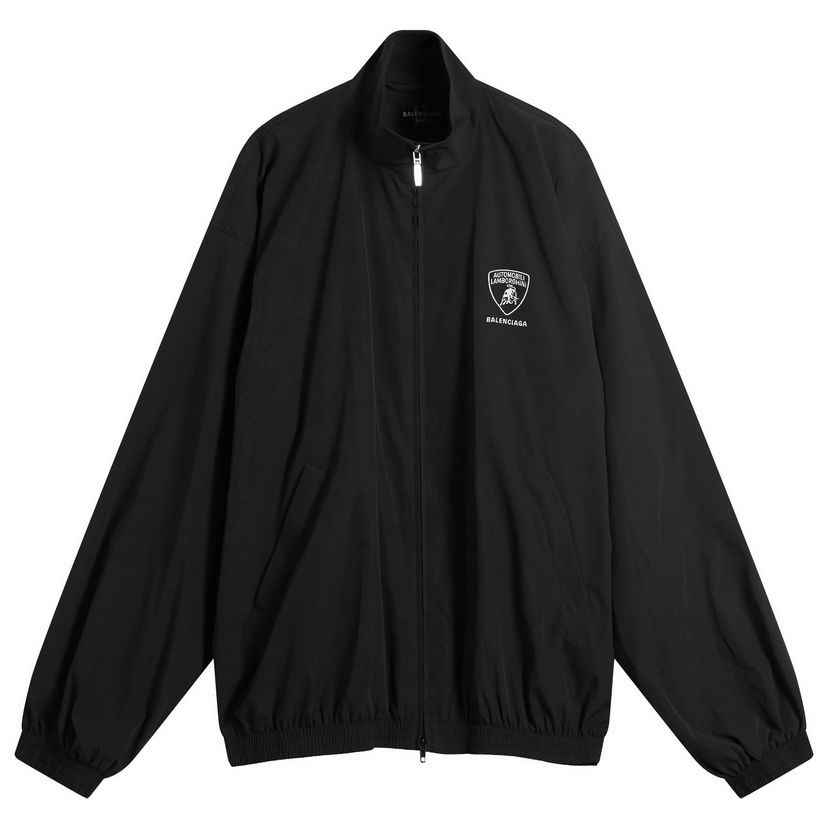 Takki Balenciaga Automobili Lamborghini Tracksuit Jacket Musta | 839108-TRO31-1000