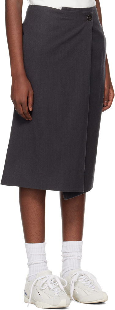 Hame ADER ERROR Asymmetric Midi Skirt Harmaa | BN01FWSK0202GR, 1