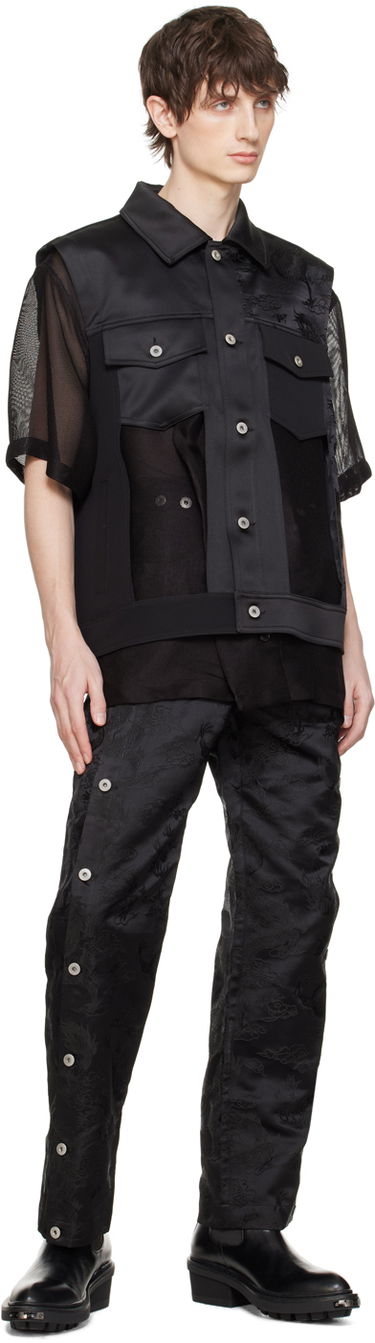 Liivi Feng Chen Wang Feng Chen Wang Layered Mesh Vest Musta | FUS17JK10, 4