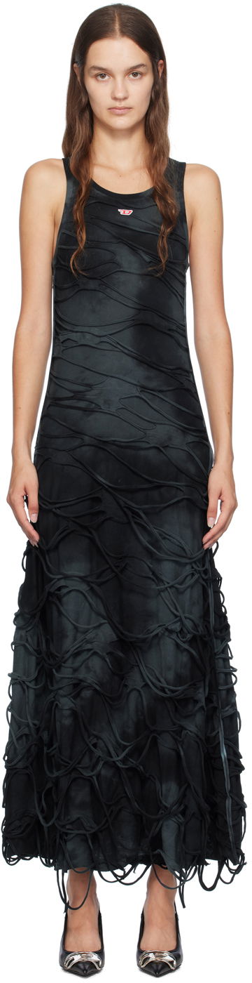 Mekko Diesel Maxi Dress Musta | A14075 0ANAY