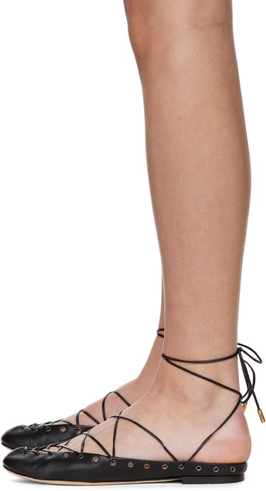 Tennarit ja kengät CHLOÉ Chloé 'Chloé' Ghillies Ballerina Flats Musta | CHC25U10BRI, 2