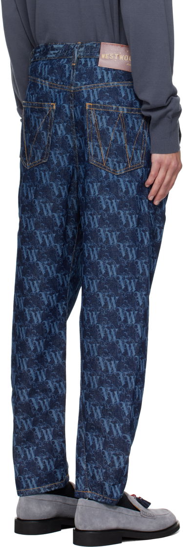 Jeans Vivienne Westwood Vivienne Westwood Drunken Patterned Jeans Sininen | 3902000X-W014I-AAA-, 2